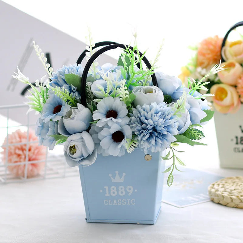 Artificial Flowers Silk Peony For Vase Bride Bouquet Wedding Home Room Table Decoration Fake Floral Hydrangea Gifts