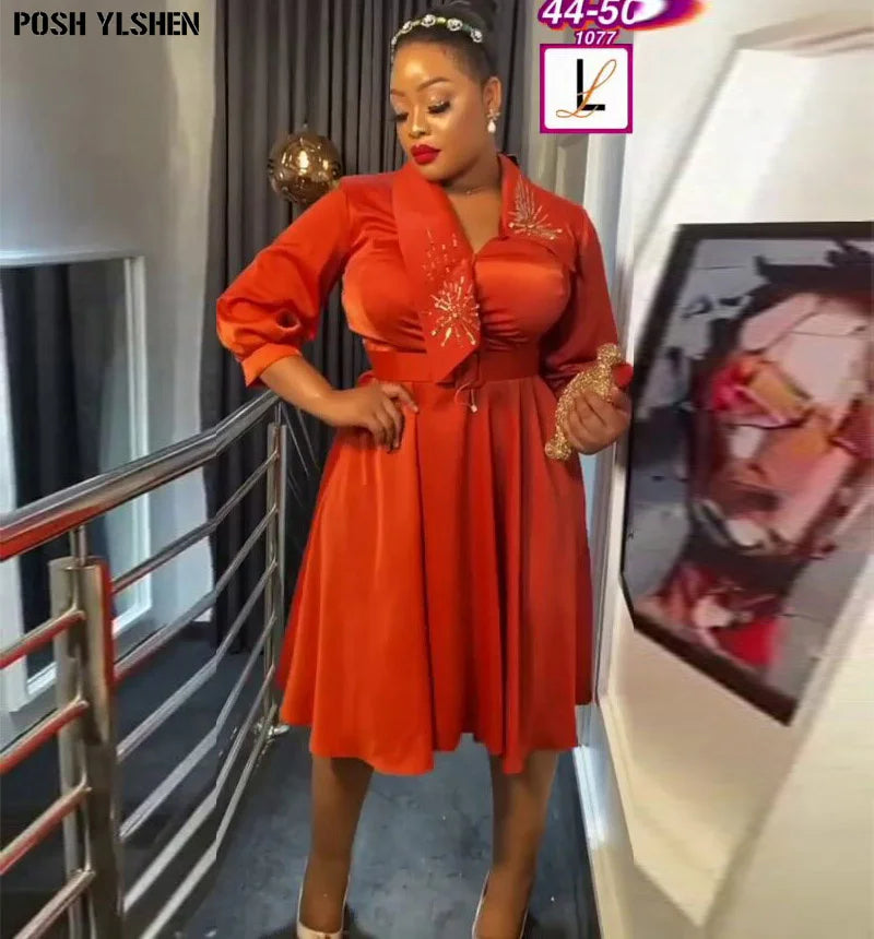 Elegant African Wedding Dresses for Women 2024 Plus Size Turkey Evening Party Dress Dashiki Ankara Outfits Robe Africa Clothing