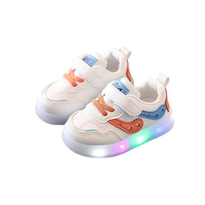 2025White Casual Shoes For Baby Boy Girl Brand Children Sneake Kids Shoes Toddler Walking Shoes Size 1