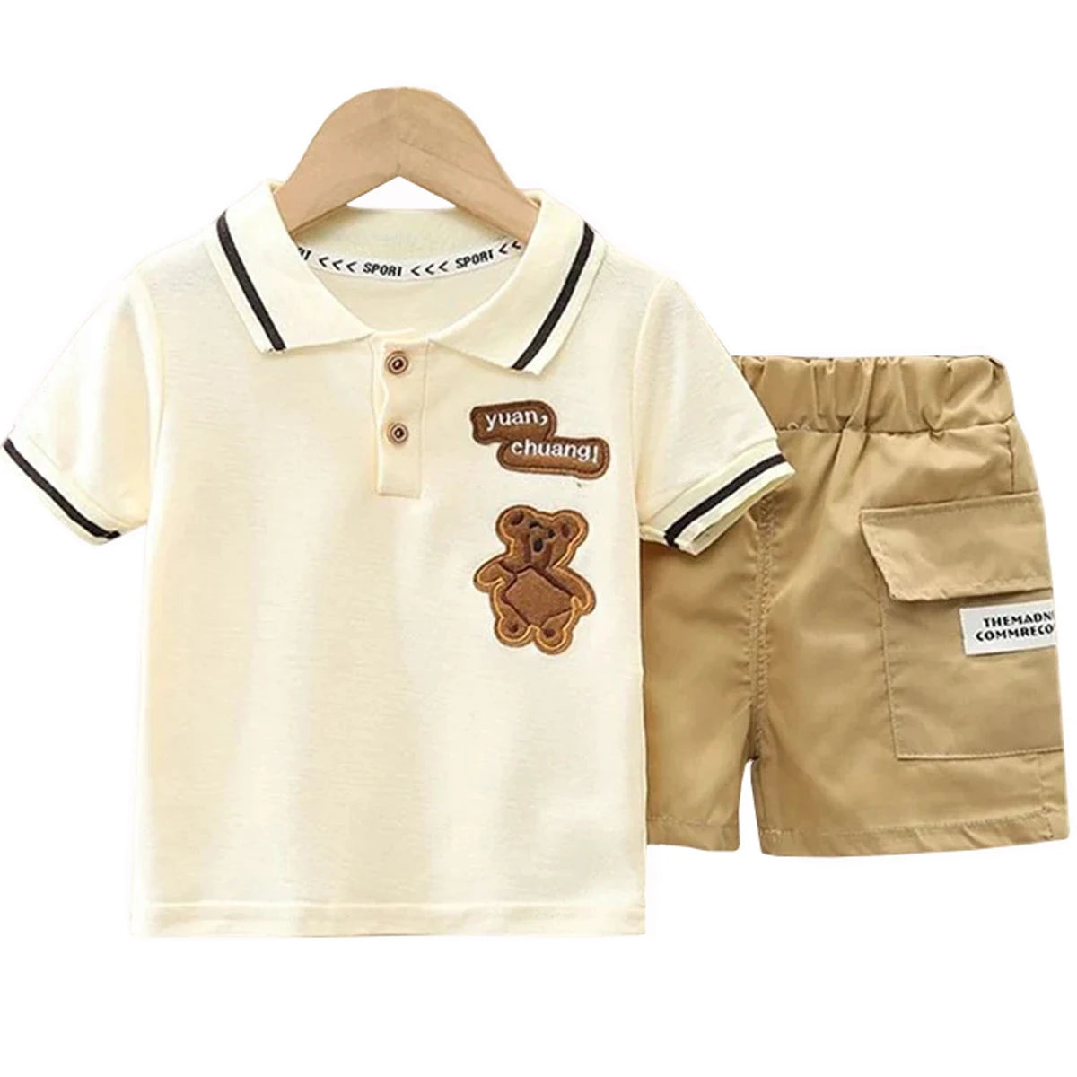 Baby Boy Clothes Set T-shirt+Shorts Kids Boy Summer Clothing Set Cute Cartoon Baby Boy Outfit Set Infant Toddler Tee Shirt Pants