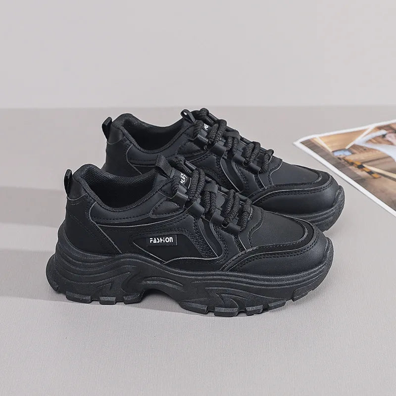 Sneakers for Women Autumn New Style, Korean Version Versatile Thick-Soled Single Shoes, Sports Shoes Running Casual Shoes