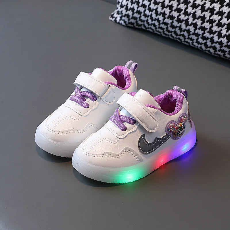 Tenis Children Led Shoe Boys Girls Lighted Sneakers Glowing Shoe for Kids Soft Soled Breathable Casual Infant Toddler Baby Shoes
