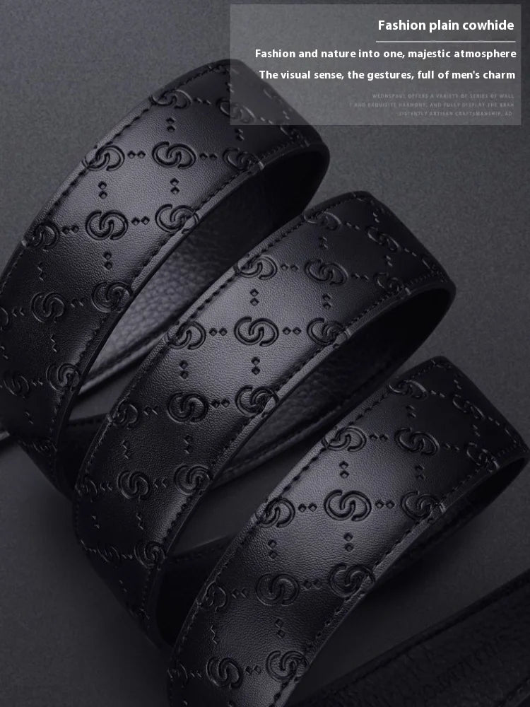 Fashion designer belts men's belts quality belts cowhide belts ratchet belts automatic buckle belts