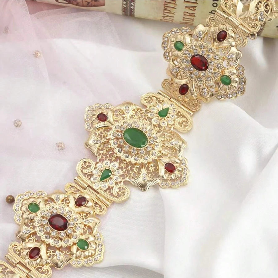 Moroccan metal belt ethnic wedding jewelry Algerian long-distance dress body chain bride belt wedding gift