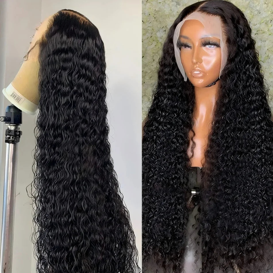 40 inch Deep Wave 13x6 HD Lace Frontal Wigs For black Women Water Wave Curly Lace Frontal Wigs 13x4 Lace Front Wig Human Hair