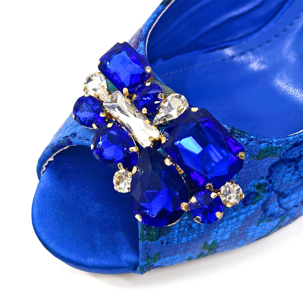 Venus Chan Italian Sandals and Bags Matching Set 2024 Women Heel Party for Gold Colour Wedding Bigger Size Thick Heel Shoes