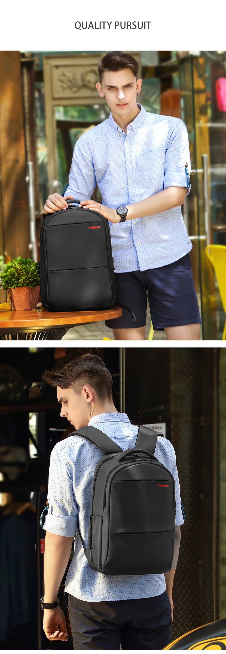 Lifetime Warranty Anti-theft Backpack Large Capacity Bag 15.6 17 19inch Laptop Backpack For Men Travel Backpack Women Bag Female