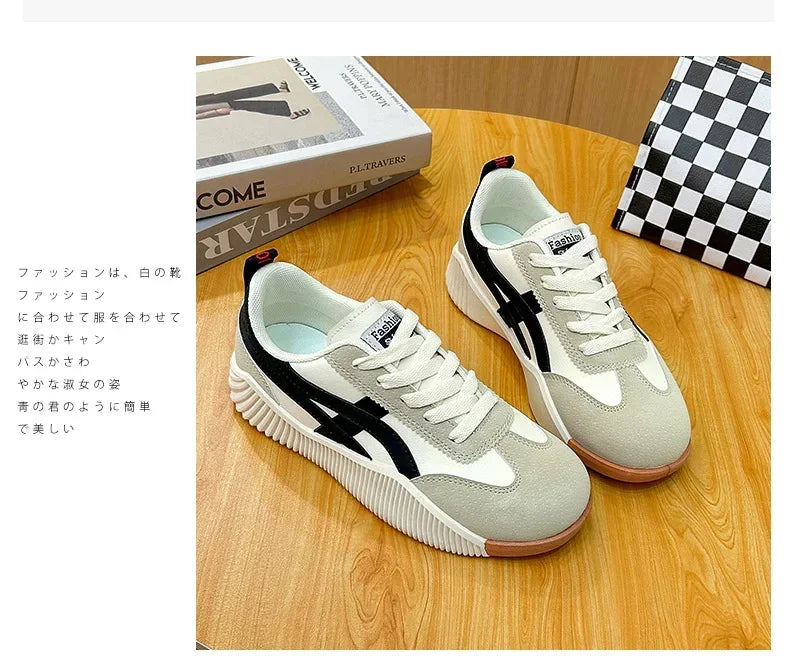 Women Sneakers 2025 New Sports Shoes for Women Fashion Comfort Sneakers All-match Thick Sole Lightweight Casual Running Shoes