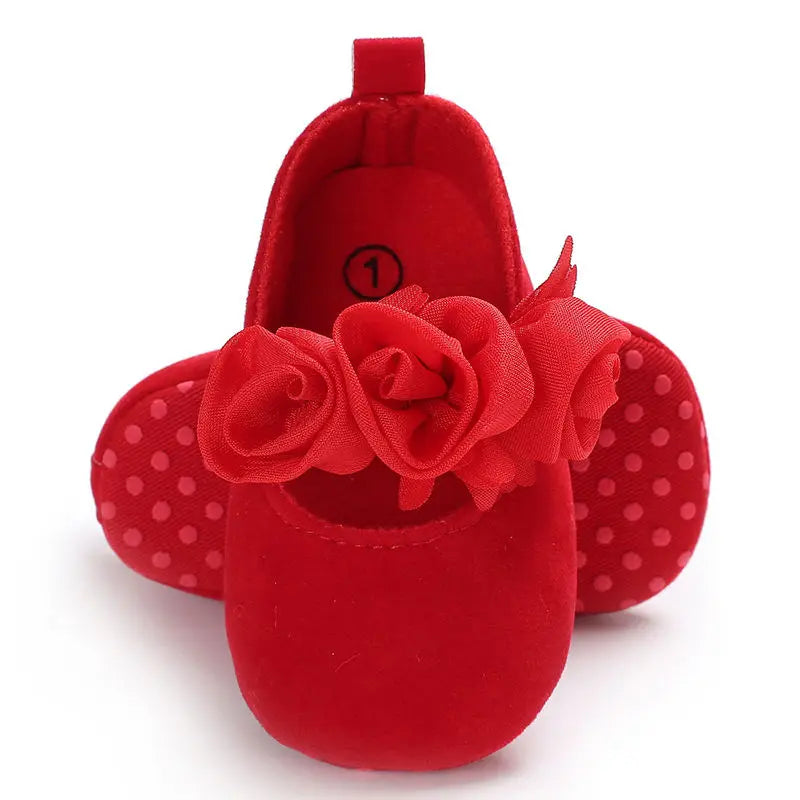 Infant Newborn Soft Sweet Mary Jane Baby Shoes Kids Wedding Party Dress Footwear Children Princess First Walker Baby Girl Shoes