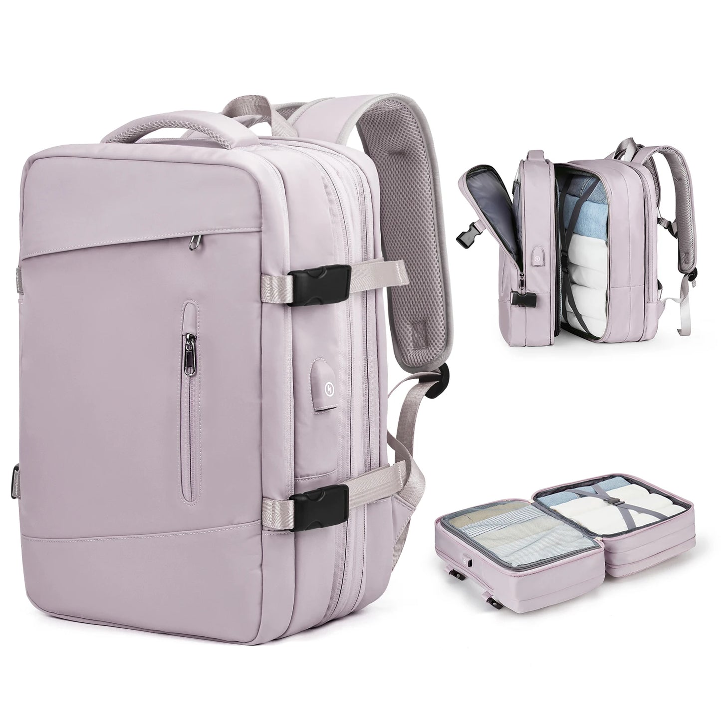 Travel Backpack, Flight Approved Carry On Backpack for Women Men, Expandable Large Luggage Backpack Business Weekender Daypack