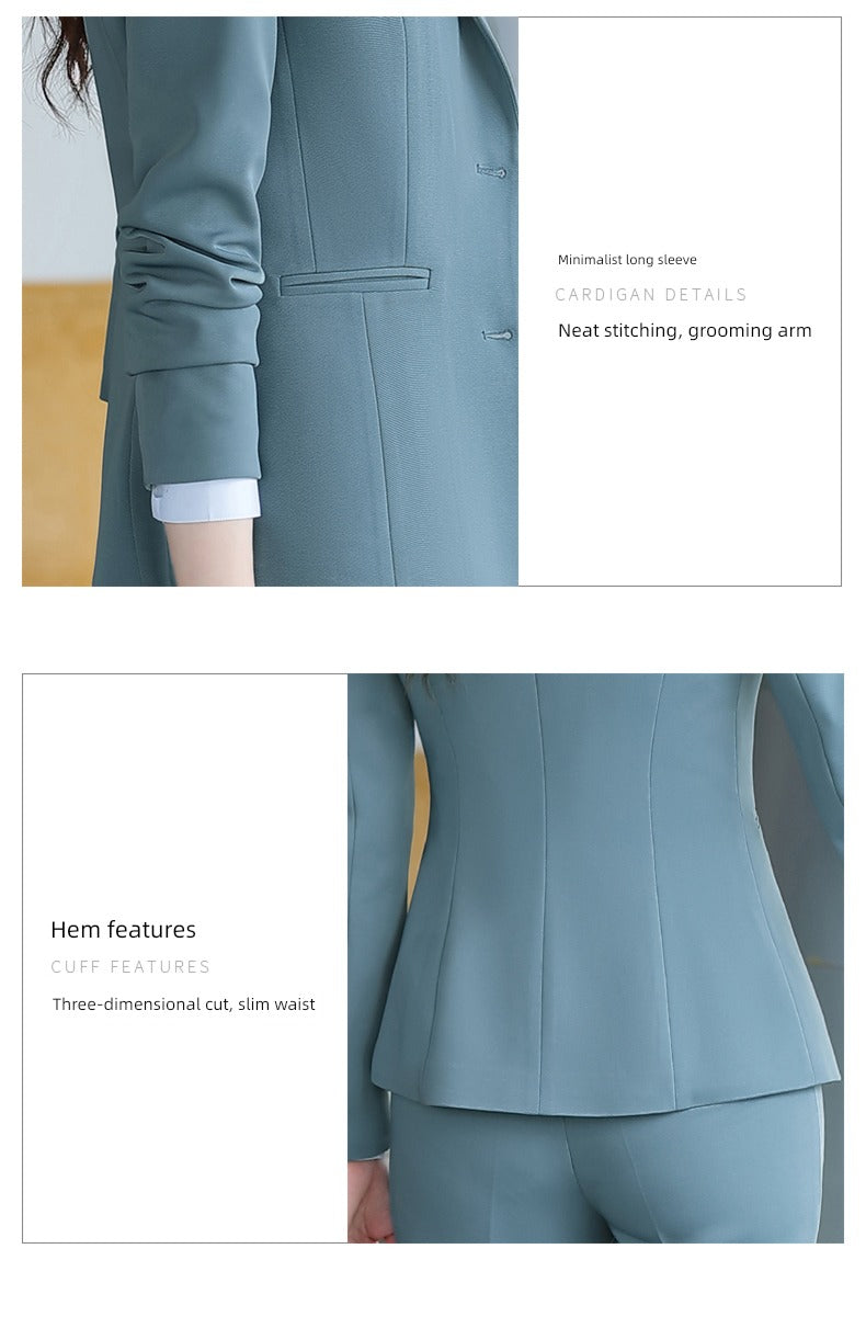 Korean Style Slim-Fitting Iron-Free College Students Interview Suit Suit