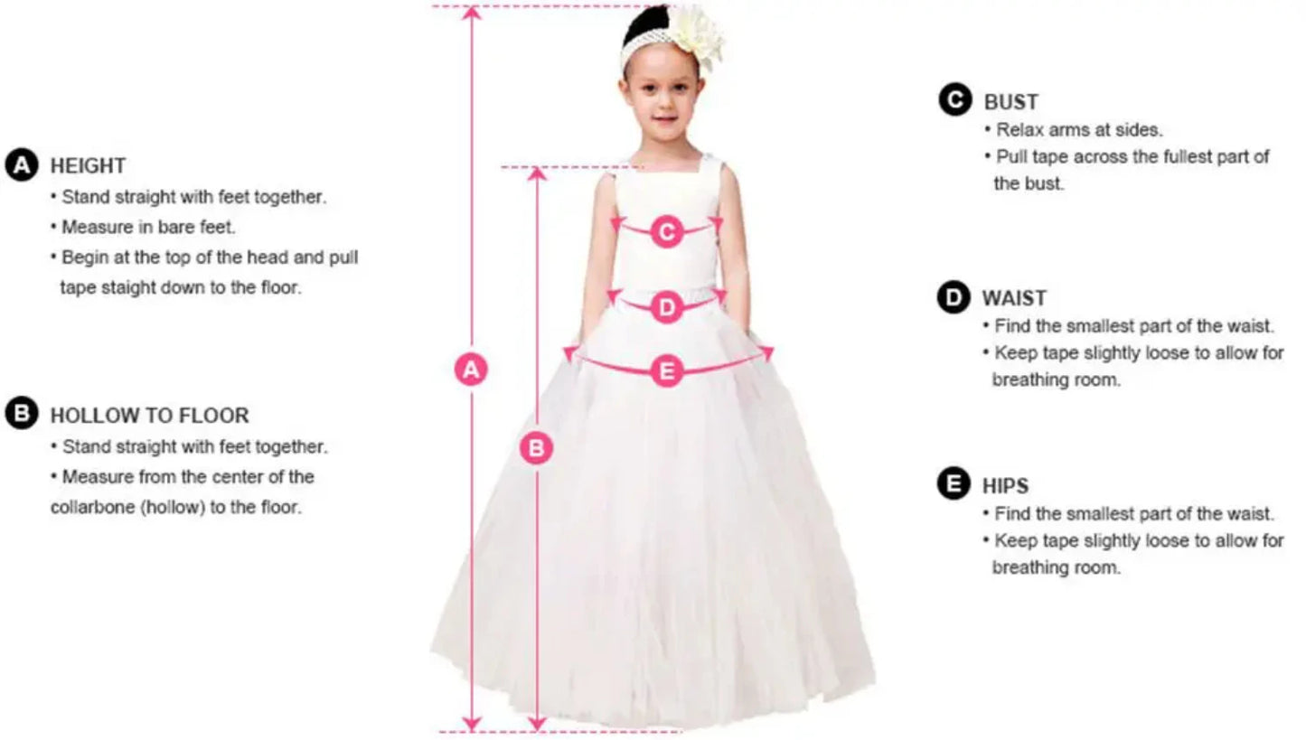 Flower Girls Dresses For Wedding Kids Pageant Dress First Holy Communion Dresses for Little Baby Party Prom Dress