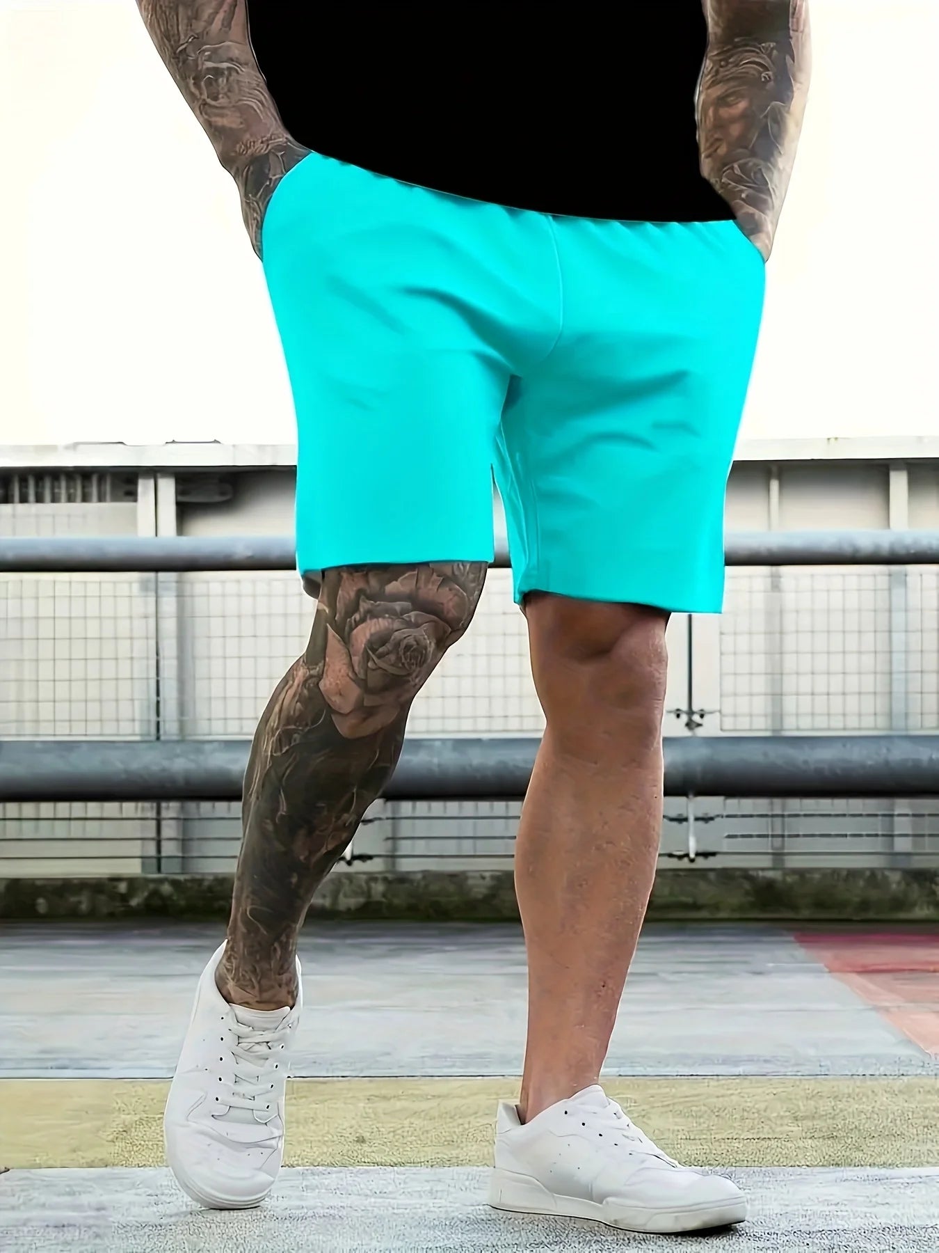 2025 Summer new men's suit Summer fashion casual outdoor street shooting clothing men's simple casual suit short sleeve shorts