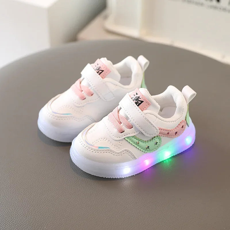 2025White Casual Shoes For Baby Boy Girl Brand Children Sneake Kids Shoes Toddler Walking Shoes Size 1