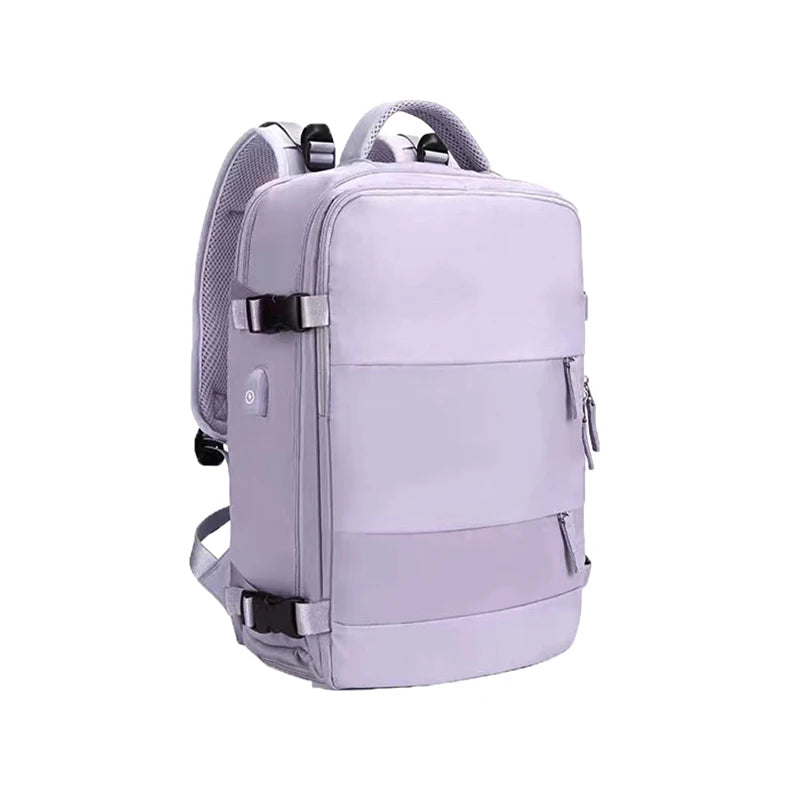 Classic Waterproof Large capacity Women Backpack USB Charging Laptop Backpack Fashion Dry Wet separation Travel Backpack Men Bag