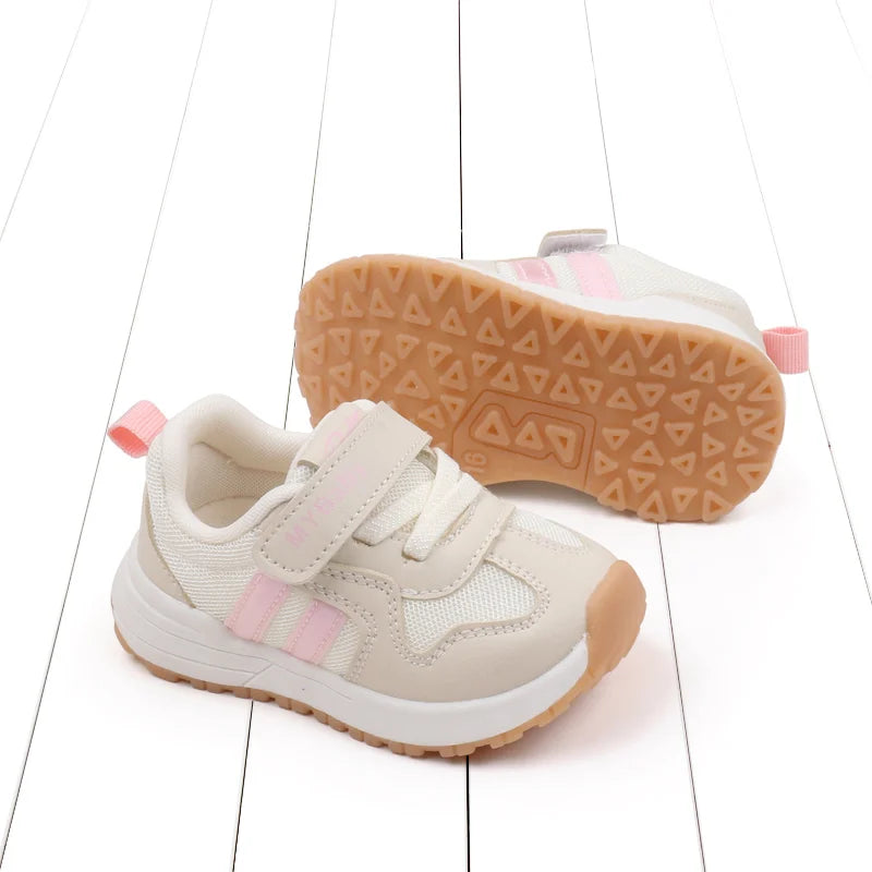 Baby Boys Girls Comfortable Sports Shoes Soft Sole Non-slip Solid Colour Toddler Shoes