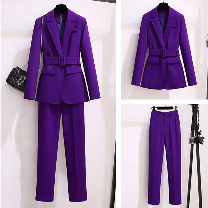 Women's Elegant Double-Breasted Blazer with Puff Sleeves and Faux Pockets - White, Long Sleeve, Mid-Length, High Stretch Fabric, Perfect for Spring and Fall, Everyday Chic, Formal Office Wear | Classic Notched Lapel | Functio