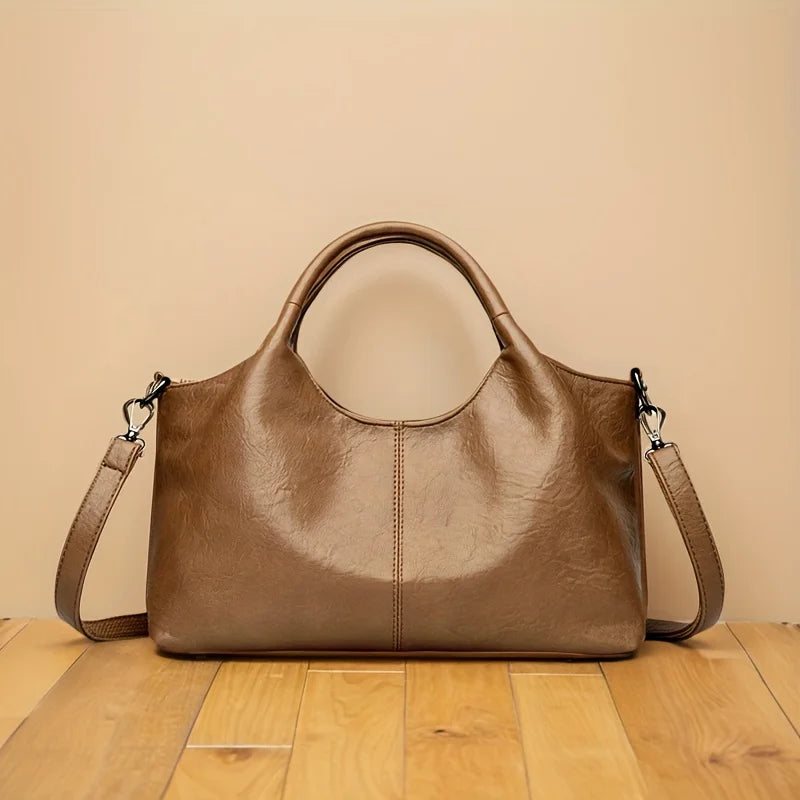2025 trendy women's handbag, leisure cross-body bag for mothers, multi-functional shopping bag with zipper closure