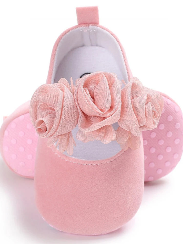 Infant Newborn Soft Sweet Mary Jane Baby Shoes Kids Wedding Party Dress Footwear Children Princess First Walker Baby Girl Shoes