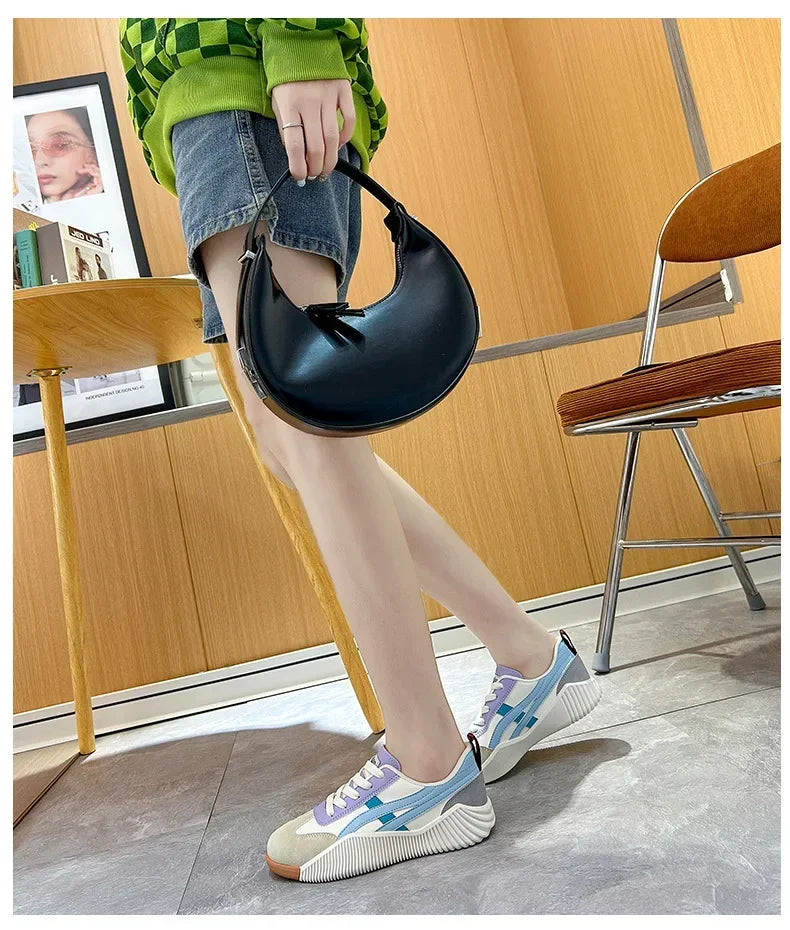 Women Sneakers 2025 New Sports Shoes for Women Fashion Comfort Sneakers All-match Thick Sole Lightweight Casual Running Shoes