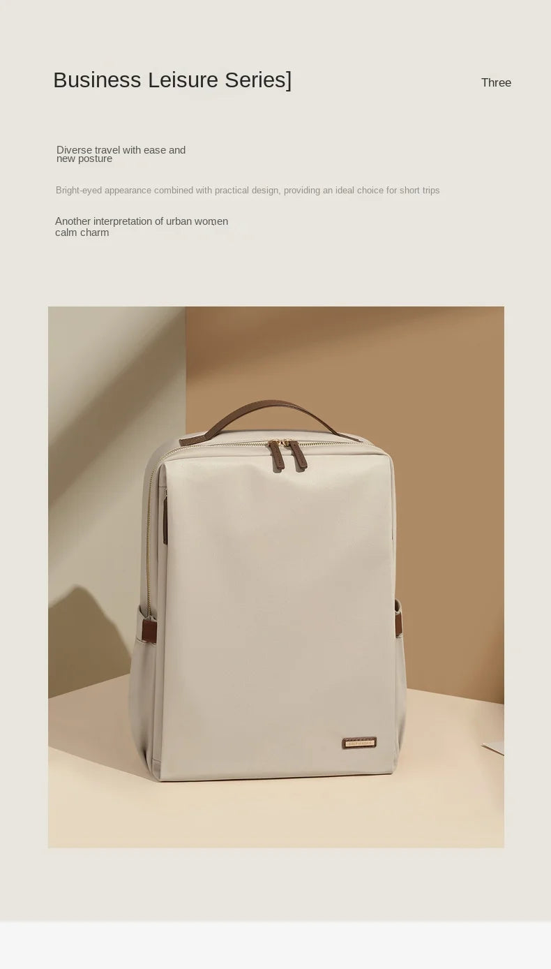 GOLF Laptop Backpack Women Elegant 14 inch Notebook Bags Waterproof Backpacks Woman Work Back Pack Casual Multi Pockets Bagpack