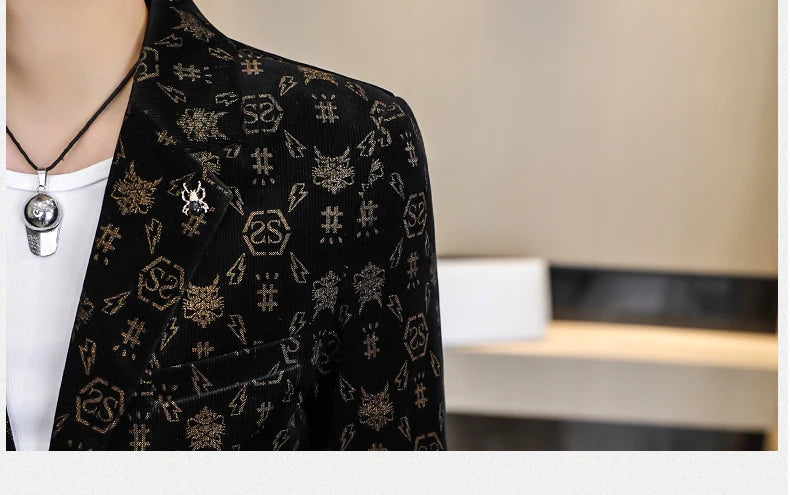 The Main Promotion of New Explosive New Suit Slim Single Suit Comfortable + Casual + Fashion Personality Coat Men's Clothing