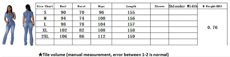 Casual Slim Short Sleeve Stretch Stir Fried Floral Washed Denim Jumpsuit Jeans Playsuit Cotton Flared Pants Jump Suit Overalls