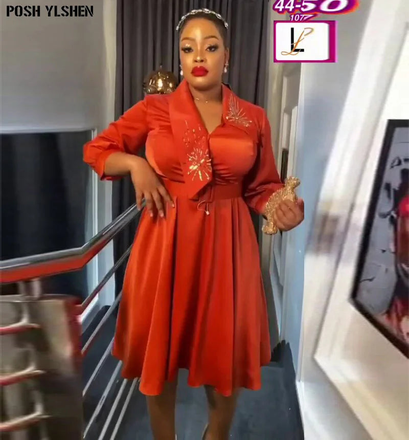 Elegant African Wedding Dresses for Women 2024 Plus Size Turkey Evening Party Dress Dashiki Ankara Outfits Robe Africa Clothing
