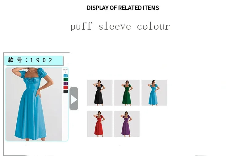 Women Beach Vacation Dress French Lazy Style Dress-Solid Color Or Printed Multi-Color Spring Summer 2025 New Arrival