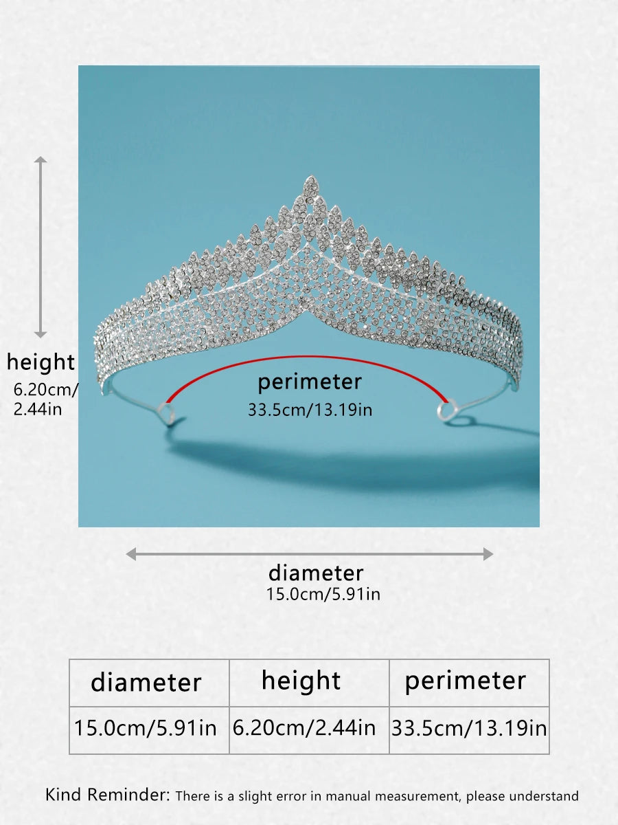 Itacazzo bridal headwear crown, classic Tiras suitable for women's weddings and birthday parties