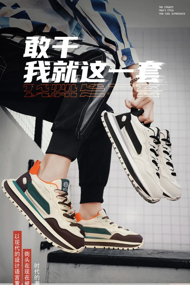 Trend Men Versatile Sneakers 2025 Autumn High Quality Comfortable Platform Sports Running Shoes Outdoor Youth Shoes for Men Plus