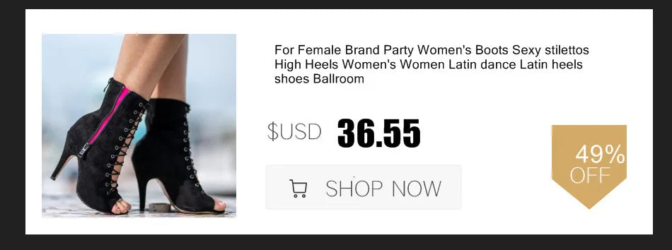 Women's 2020 Brand Party Boots Women's Sexy stilettos High Heels Footwear Women Latin dance heels shoes Latin 2020 For Ballroom