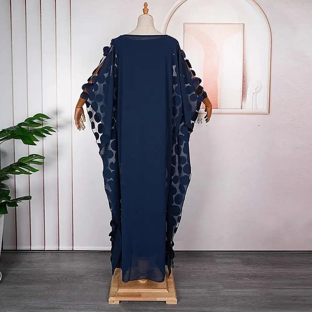 Abayas For Women Dubai African Muslim Fashion Dress Caftan Marocain Evening Party Dresses Chiffon Boubou Robe Djellaba Femme