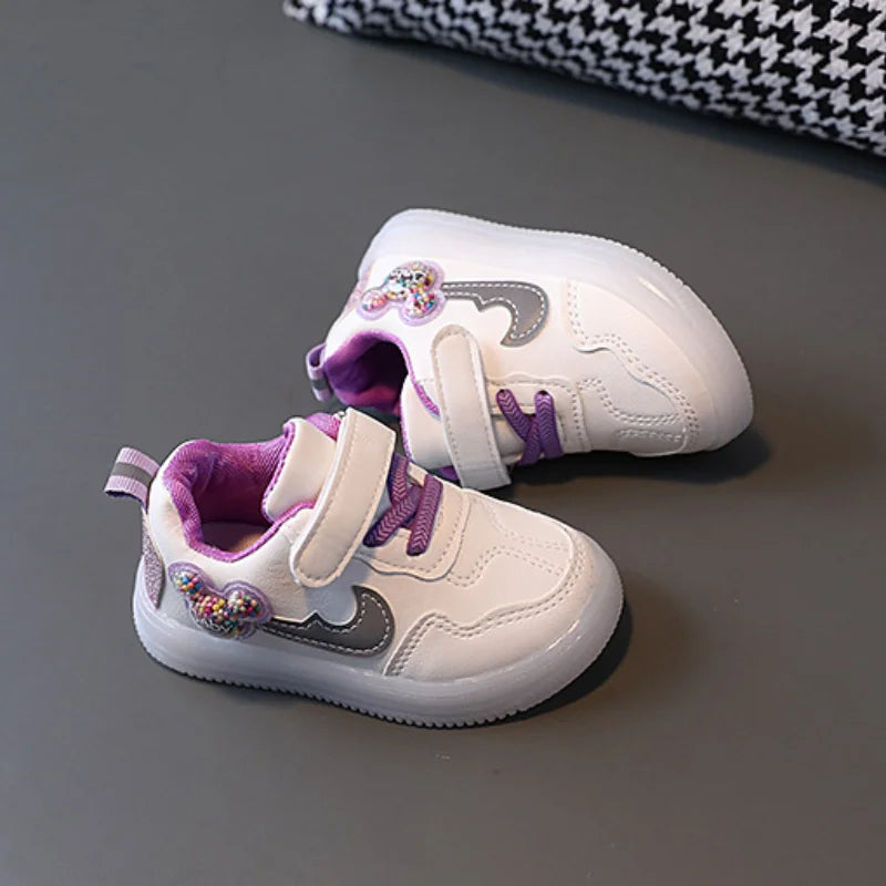 Kids Casual Shoes Boy Fashion Girls Soft Sneaker Sports Running Tenis Children Flat Casual Baby Toddler Outdoor Sneakers Shoes