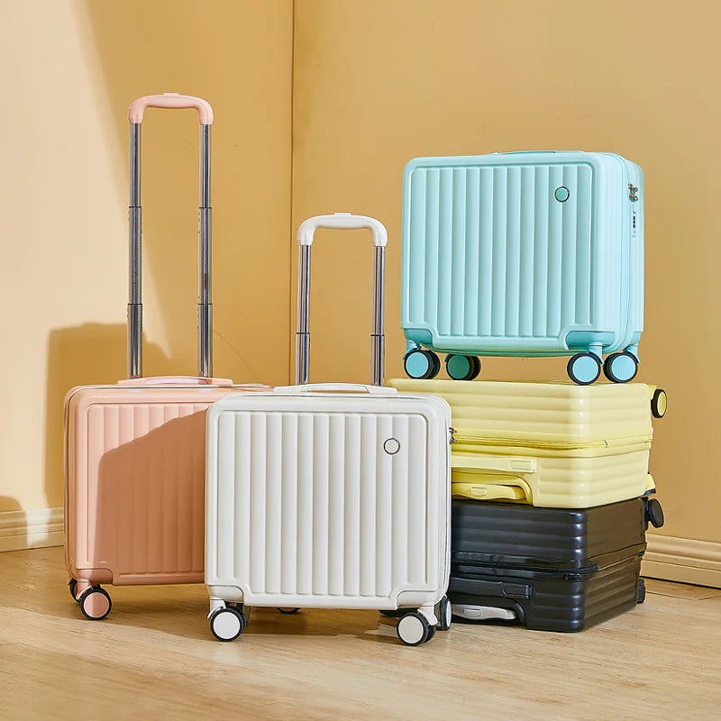 Student suitcase Travel Bag Women's Bag Back to School Spinner Wheel Suitcase Carry-On Boarding Travel 18/20/24