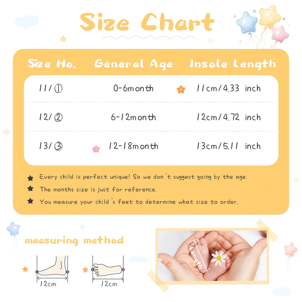 KIDSUN Cotton Sole Anti-slip Baby Shoes Moccasin Cute Flower Princess Girls Shoes Newborn Toddler First Walker Crib Shoes 0-18m