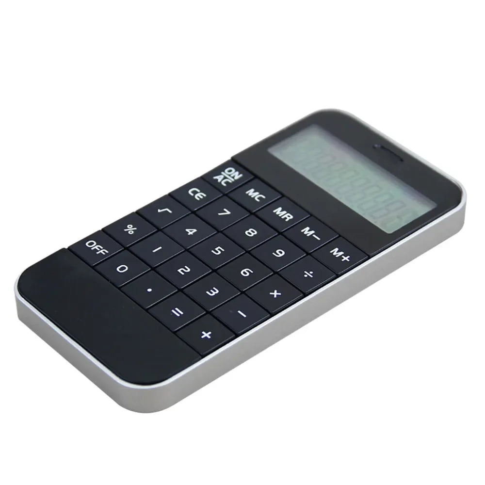 High Quality Pocket Electronic 10 Digits Display Calculate Calculator Simplicity Fashion Mini Arithmetic Calculator Black White
