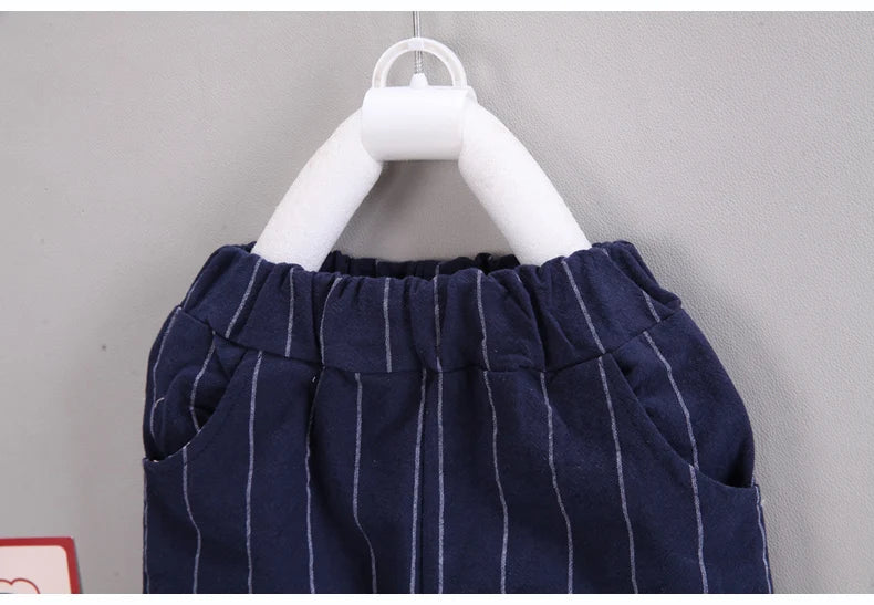 IENENS Baby Boys Short Sleeve Shirt + Shorts Suits Summer Birthday Party Clothes Sets 1 2 3 4 Years Kids Cotton Clothing Outfits