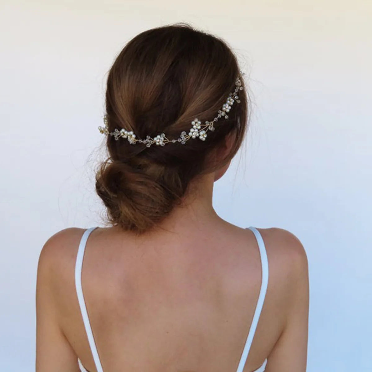 Bridal Wedding Headbands Handmade Bride Tiaras Shiny Rhinestone Flower Hairband Bridal Headpeice Hair Accessories For Women Girl