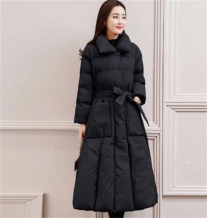 Winter Jacket Women Long Down Jackets Warm Parkas 2024 New Female's Casual Thick Quilted Cotton Puffer Coats Parkas Outwear