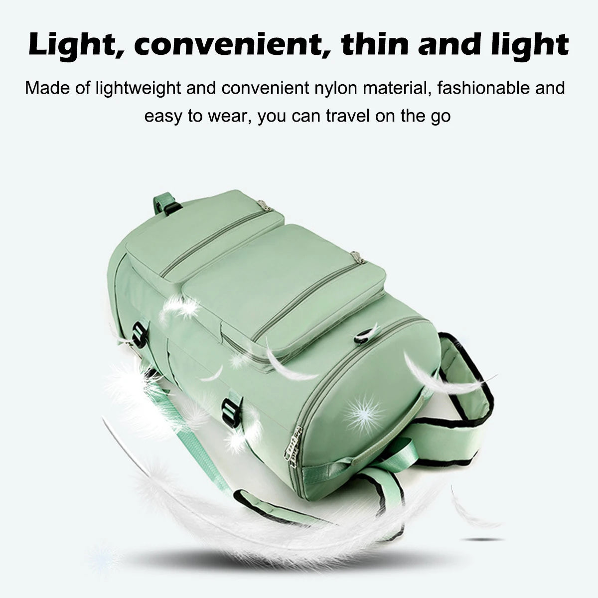 Large Capacity New Backpack Travel Bag Sports Waterproof Fitness Bag Multi Functional Single Shoulder Portable Luggage Bag
