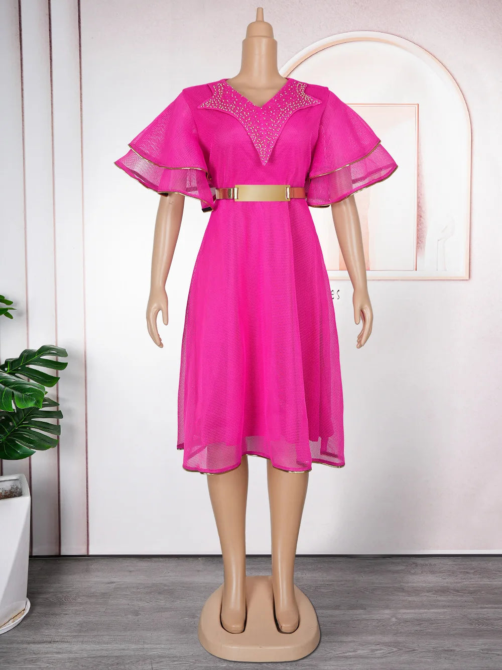 African Dresses Plus Size Elegant Dress Africa Clothes Dashiki Ankara Turkey Outfit Wedding Soiree Party for Women Summer Season