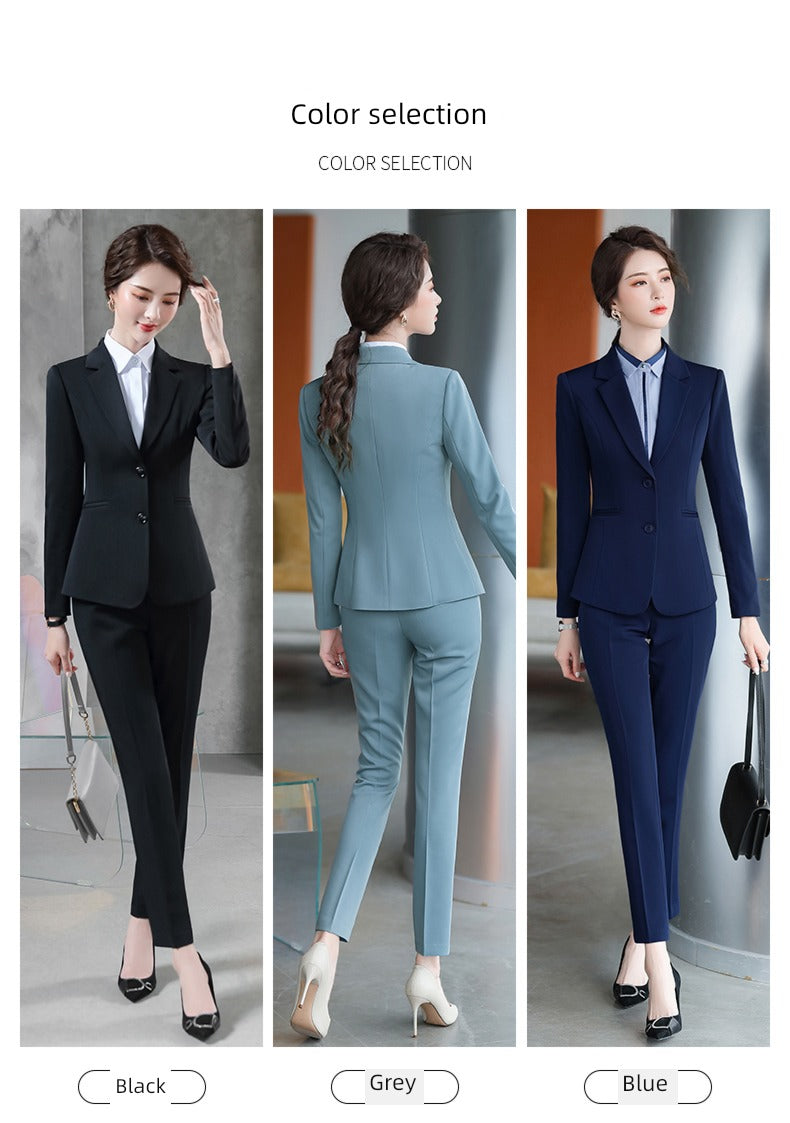 Korean Style Slim-Fitting Iron-Free College Students Interview Suit Suit