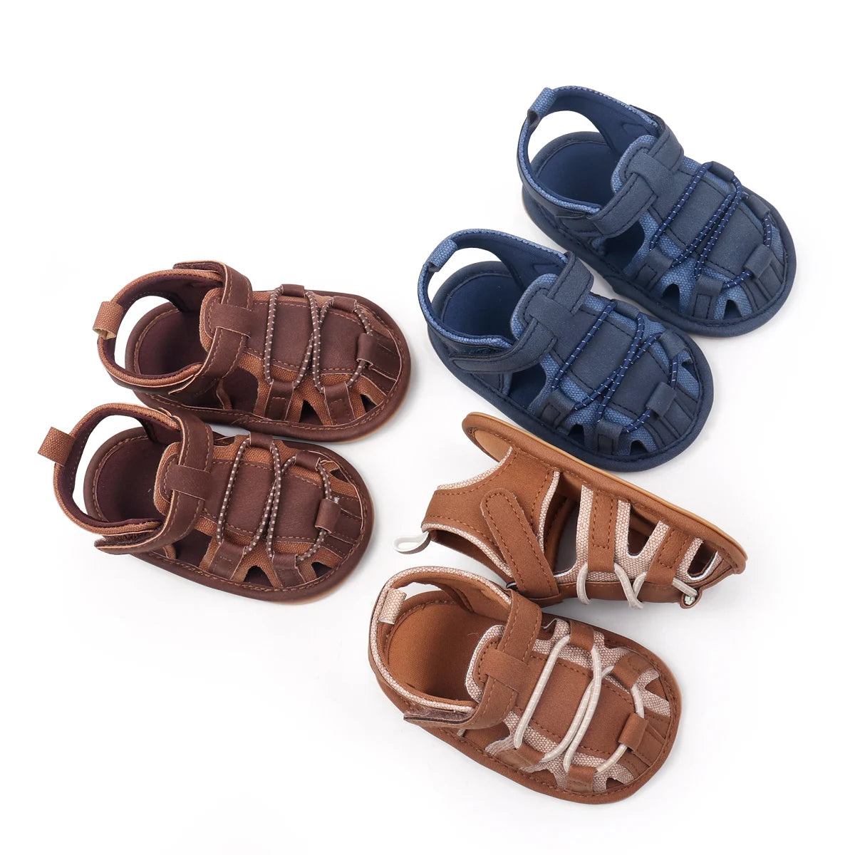 New Baby Shoes For Learning To Walk Spring And Summer Fashion Baby Shoes Soft Sole Anti-slip Sandals For Boys And Girls With Vel