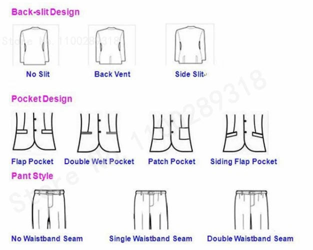 Men's Suit Jacket Autumn Slim Fit One Button Blazer Fashion New Formal England Male Dress Coat Trousers Pants 2 Pieces Set