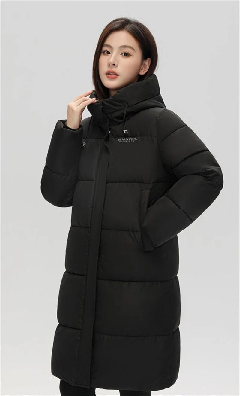 2025 New Long Winter Jacket Women Parkas Down Cotton Jackets Warm Hooded Outwear Female Thick Cold Snow Wear Coats Puffer Jacket