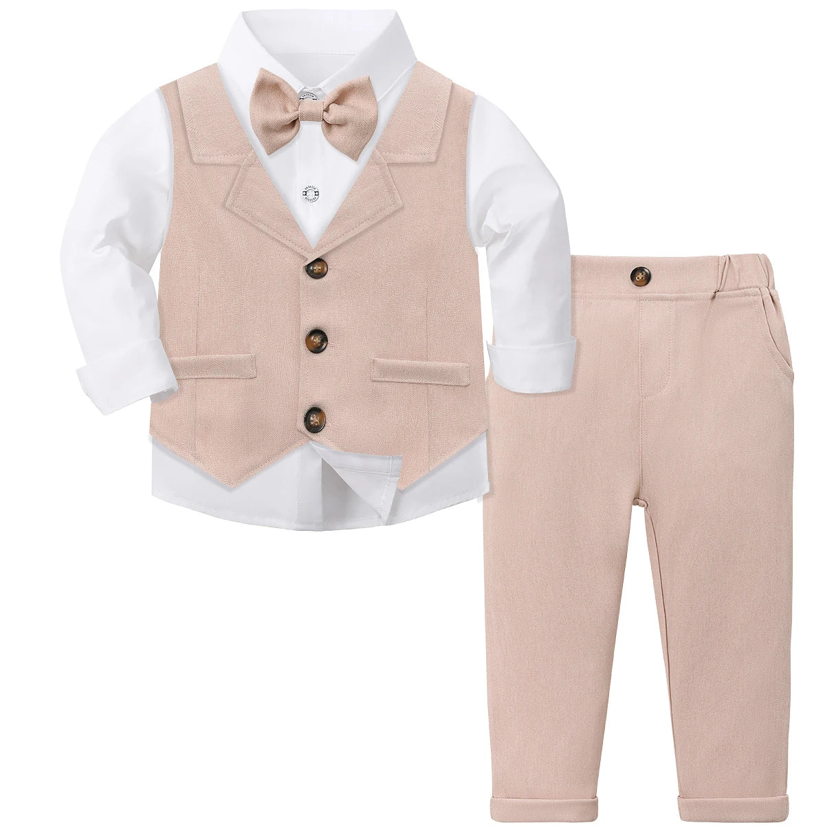 Toddler Suit Baby Boys Easter Outfit kids Christening Baptism Set Formal Wedding Birthday Party Gift Chirtmas Halloween Tuxedo