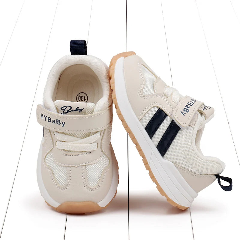 Baby Boys Girls Comfortable Sports Shoes Soft Sole Non-slip Solid Colour Toddler Shoes