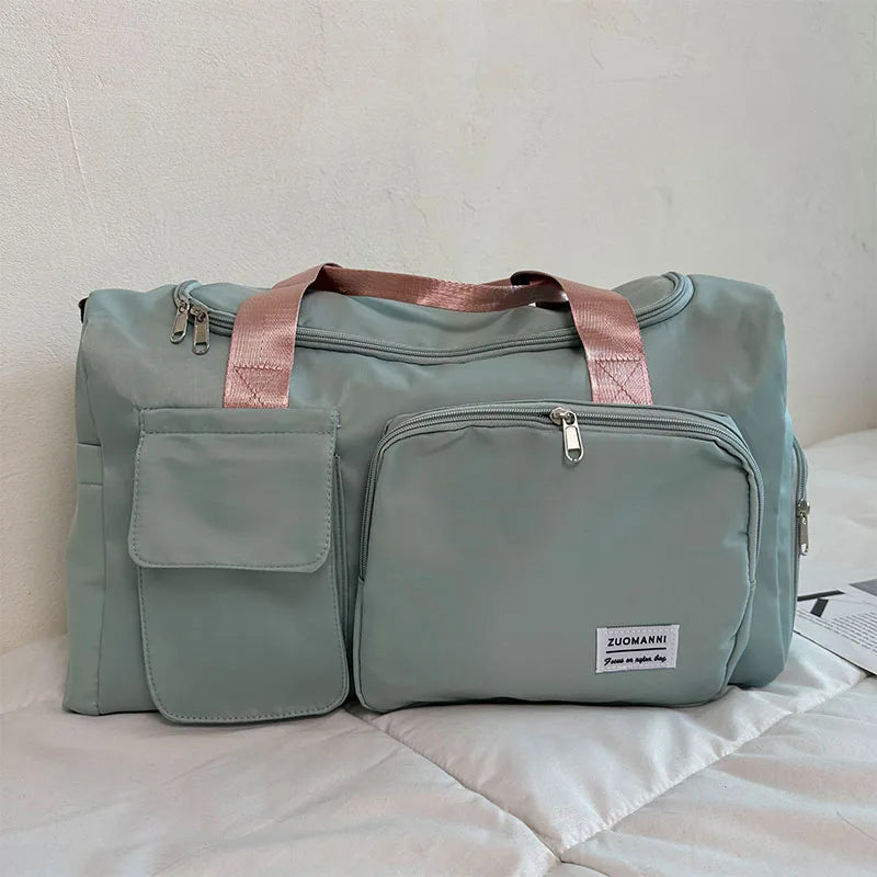 Travel Bag Female Large-Capacity Hand Luggage Dry-Wet Separation Sports Fitness Bag Short-Distance Travel Package