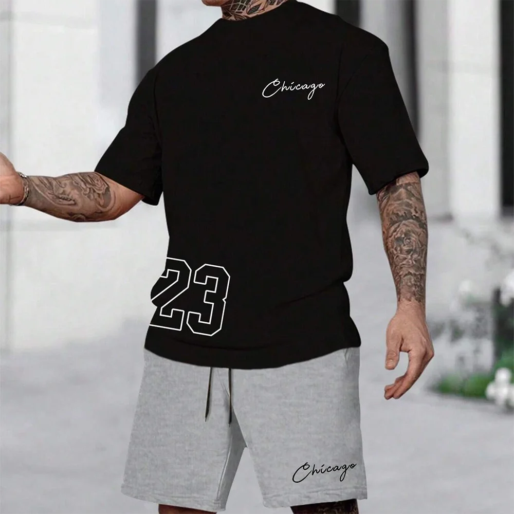2024 New Fashion 3D Printed Men's Suit Oversized Clothing Short Sleeve Shorts Suit Men's Sportswear Summer Casual Suit